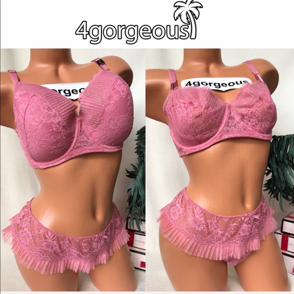 Victoria’s Secret 3PC 36ddd/XL LINED UNLINED DREAM ANGELS BRA PANTY SET